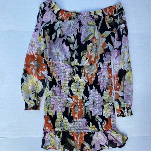 GUESS Gabby Off-The-Shoulder Smocked Dress SZ XXL - Picture 8 of 12